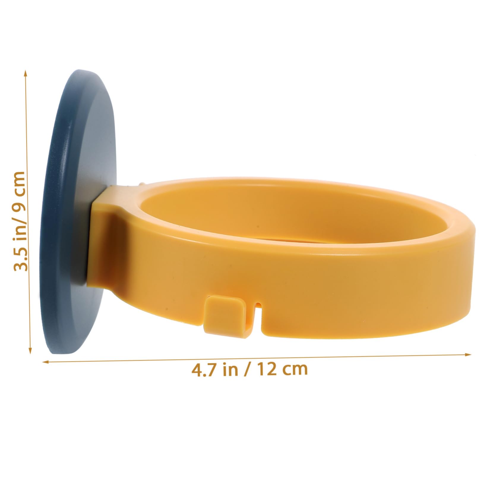 DEARMAMY Wall Mount Hair Dryer Organizer Self Adhesive Bathroom Rack for Blow Dryer Storage Space Saving Design