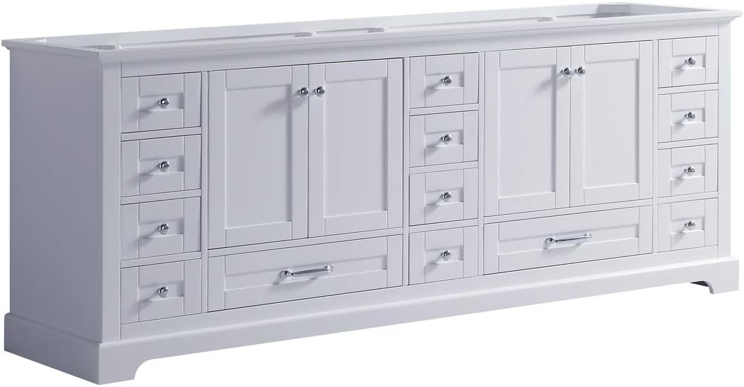 Dukes 84 in. W x 22 in. D Dark Grey Double Bath Vanity