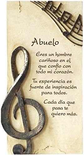 Framan Pergamino De Piedra Labrada Con Textos Para Ocasiones Especiales, Original Y Económico. Especial Abuelo