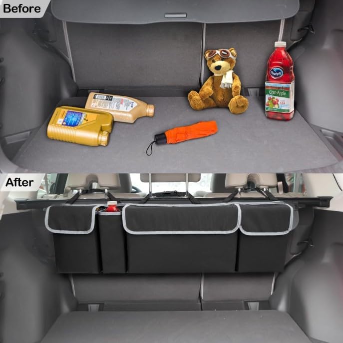 Kofferraum Organizer für Mazda CX-60 ab Bj.2022, Hängende Tasche Verstellbar Ordnungstasche Auto Sitzlehne Tasche Rücksitztasche