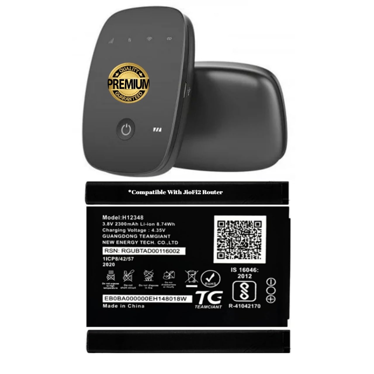 DEVICE OF A WITH AEV Original Compatible H12348 Battery for Reliance Jio WiFi 4G Router JioFi 2 M2 M2S 4G Hotspot_25(2300mAh)-picture-14