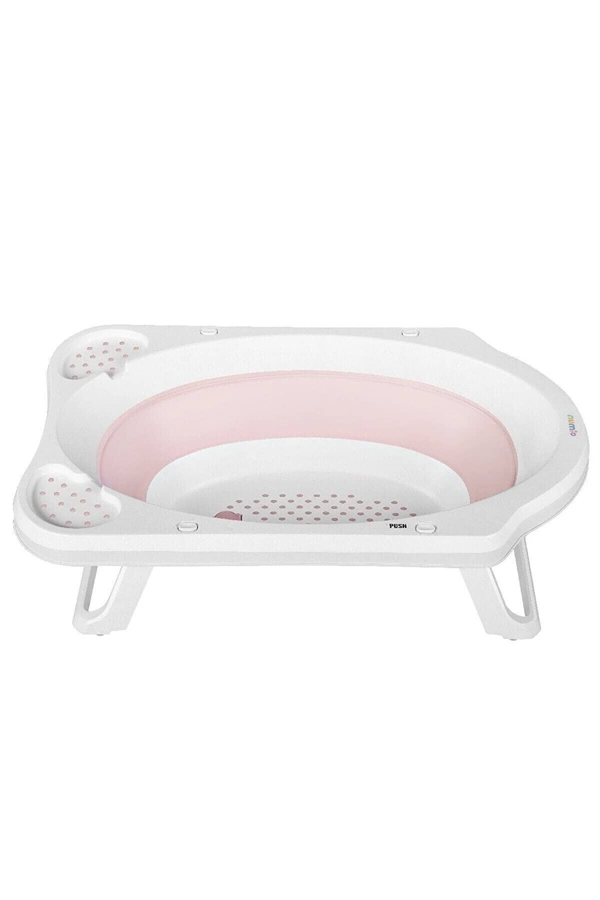 Juego de bañera para bebé plegable grande de 33 litros, bañera para bebé con inserto de bañera, taza de lavado y cubo. Bañera plegable para bebés de 0 a 6 años, 82 x 48 x 23 cm