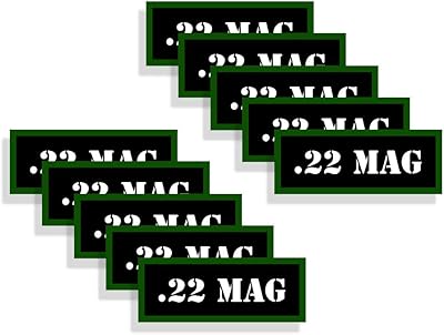 Speed Demon Hot Rod Shop Ammo Can Labels 22 MAG Ammunition Decals 10 Pack Adhesive Vinyl 3