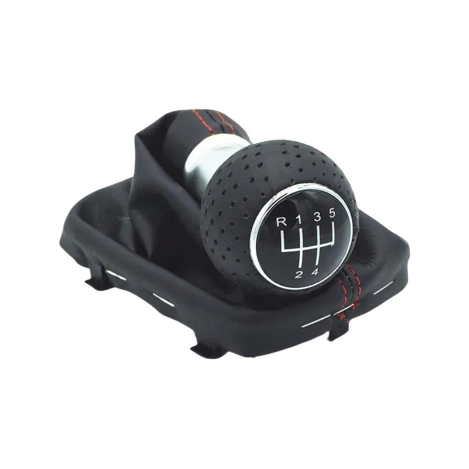 Glblpexelr Red Line R12345 For A3 S3 2001 2002 2003 Sporty Gear Knob Red/Black