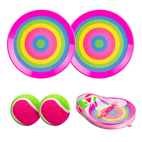 Toss and Catch Ball Games for Kids-Paddles Ball Catch Lawn Game-Upgraded Version Outdoor Sports Toys for Kids/Family, Boys and Girls Gifts