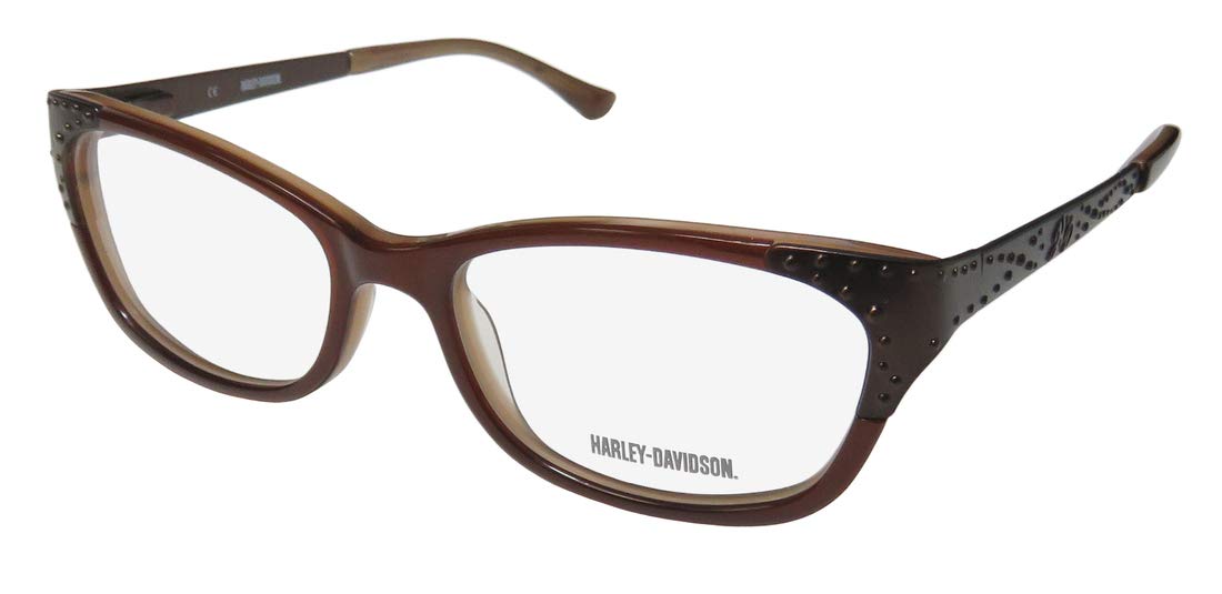 Harley-Davidson Hd 510 Womens/Ladies Cat Eye Full-rim Spring Hinges Beautiful Hot Eyeglasses/Eyeglass Frame