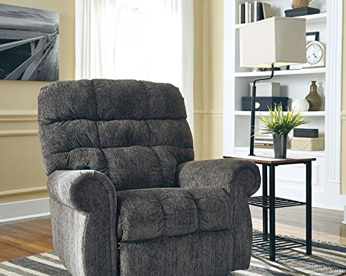 Signature Design By Ashley Shianne Multifunctional Metal Floor Lamp & End Table, Black #TOP4