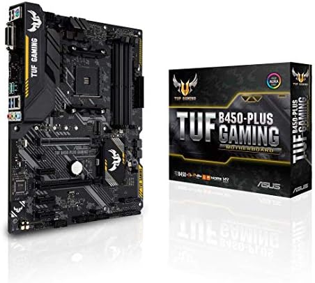 ASUS TUF B450-Plus Gaming Motherboard (ATX) AMD Ryzen 2 AM4 DDR4 HDMI DVI M.2