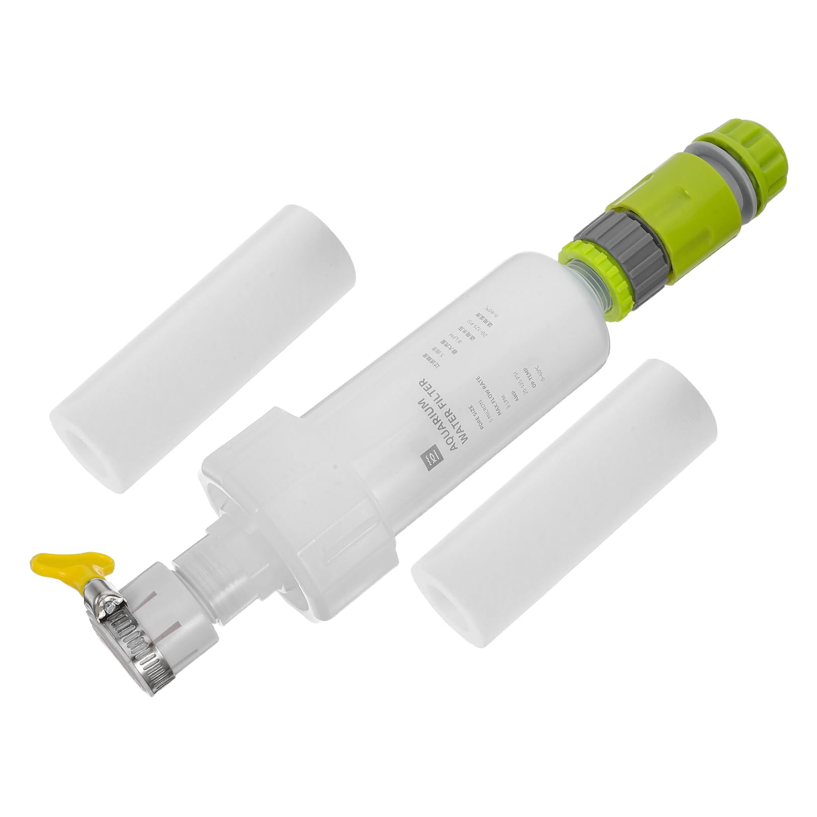 Filtre à eau pour aquarium avec 2 cartouches filtrantes remplaçables pour eau claire