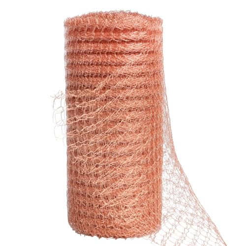 Wukemaoyi Red de Cobre Anticaracoles, 6m Malla de Cobre de Control de Roedores, Alambre Valla contra Caracoles para Huerta de Jardín Casa Protege Plantas contra Caracoles