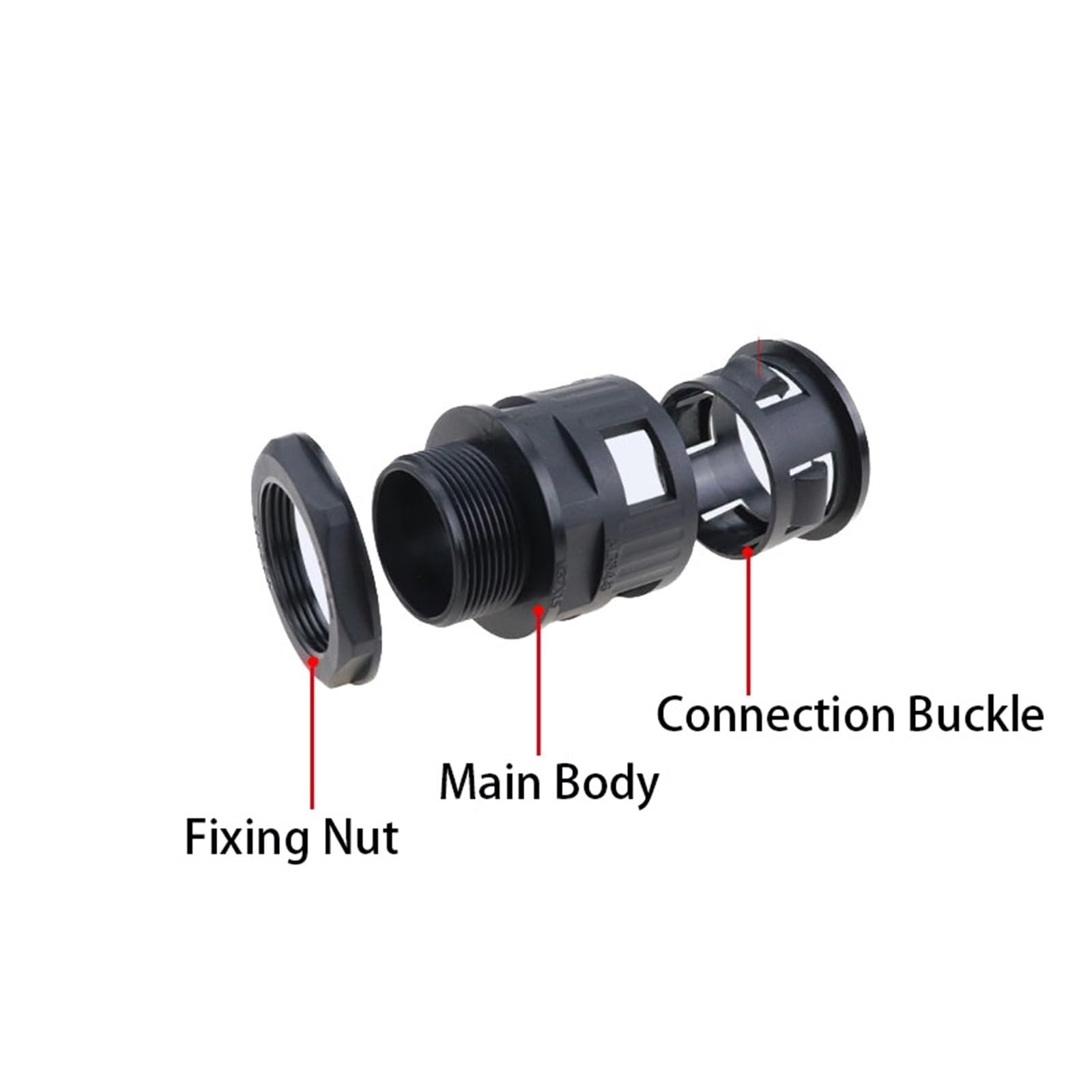 Connettore for giunto for tubo corrugato in nylon