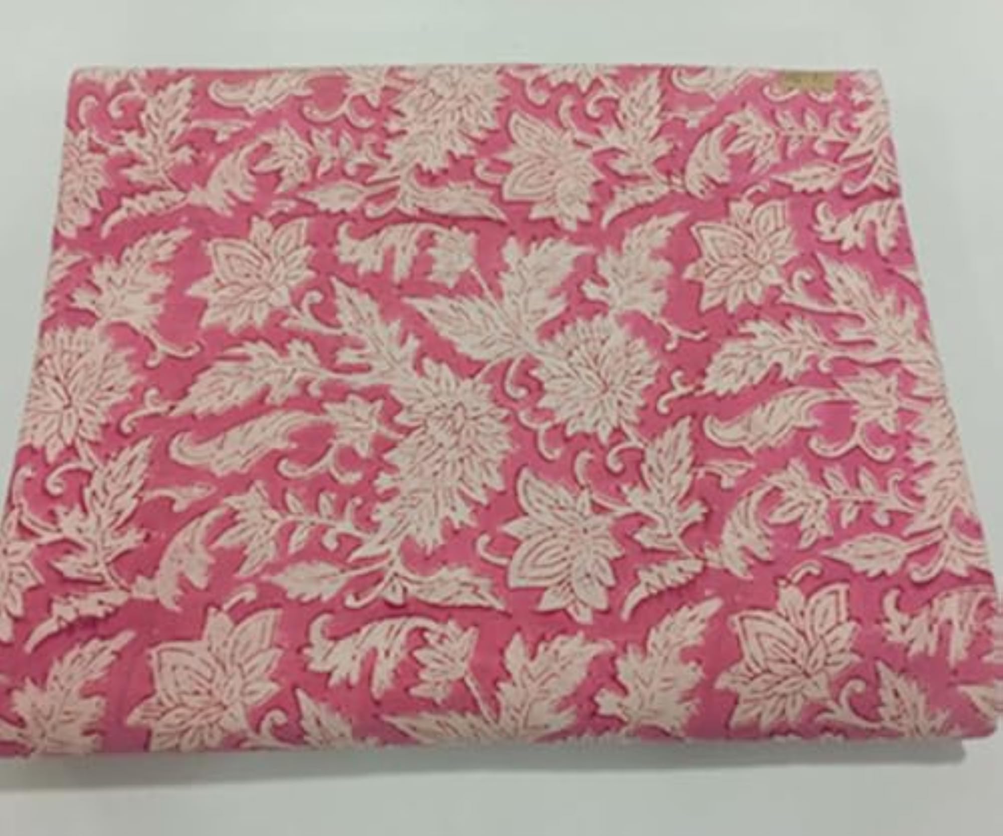 Natural Printed Cotton Hand Block Print Fabric