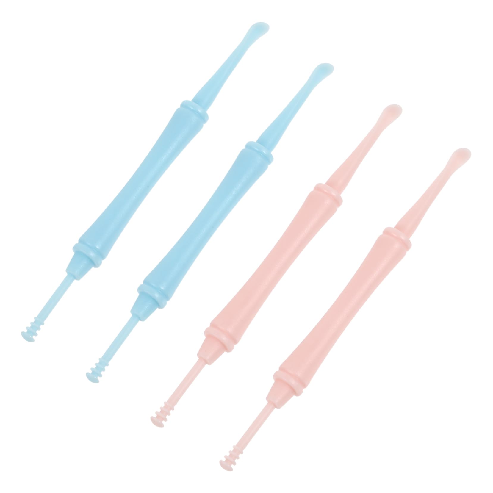 Beaupretty 4 Pcs Double-Headed Spiral Ear Spoon Wax Removal Earwax Spiral Tool Cleaning Remover Adults Dual-Head Ear Picks Ear Cleaners Ear Spoons Ear Wax Tools Ear Wax Pickers
