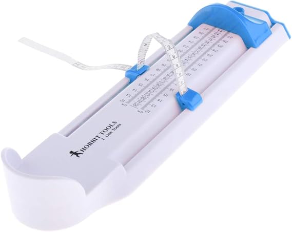 Amazon Co Jp 大人用 フットメジャー 足長測定 男女兼用 靴 長さ測定 フットスケール シューズサイズ 測定ゲージ 青 シューズ バッグ