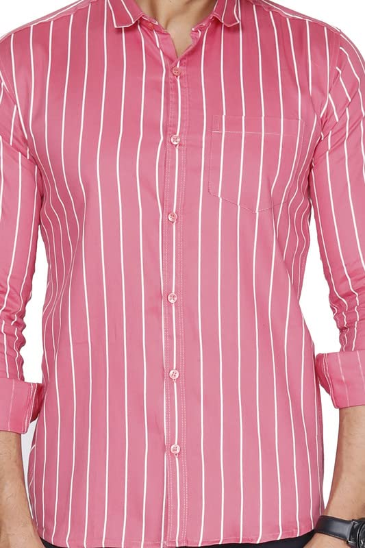 Image of Pure Cotton Solid Slim Fit Semi Casual Shirt for Men's & Boy's (Pack of 1)