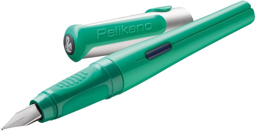 Pelikan Pelikano Fountain Pen, Starter Nib, Green, 1 Pen, 958827