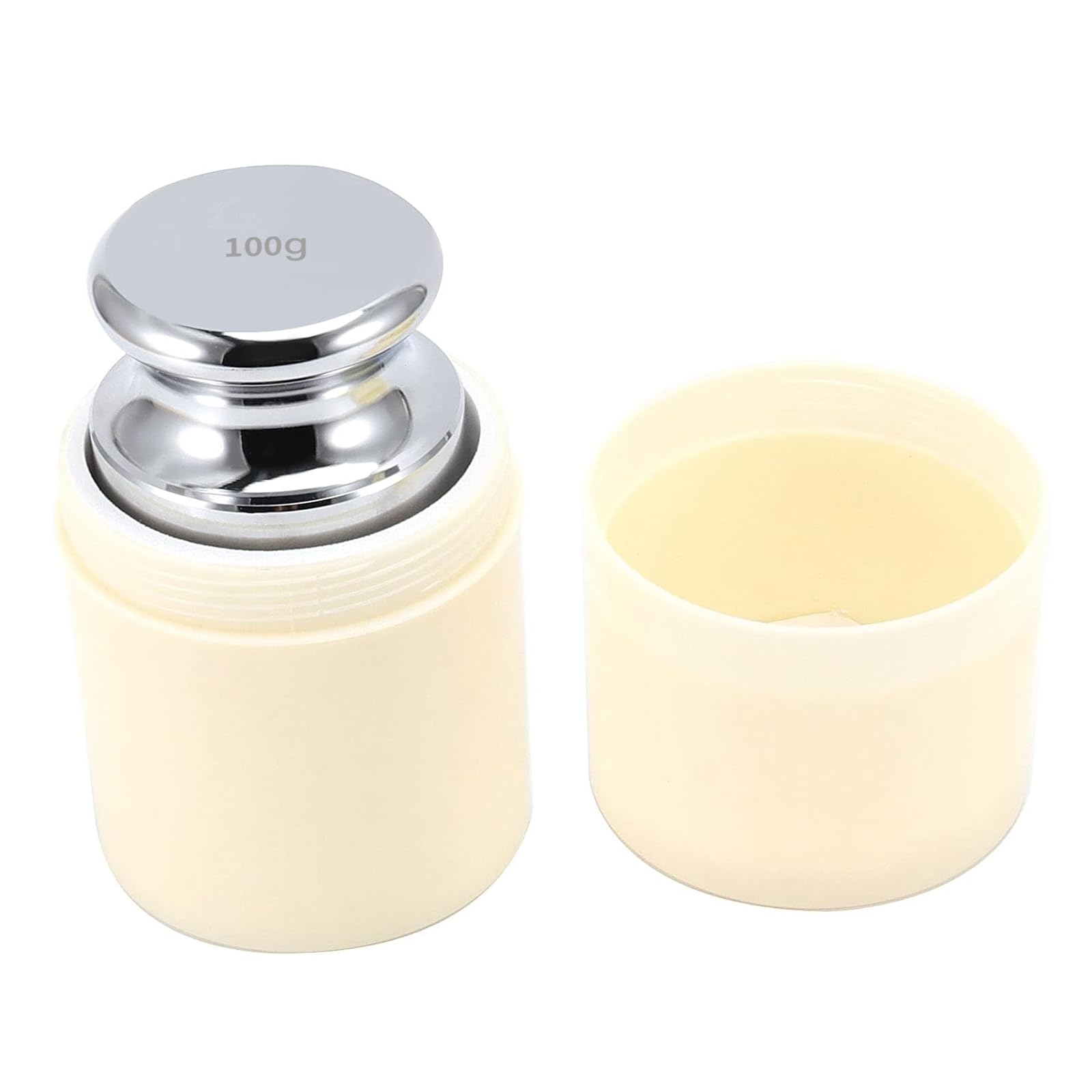 FUNSUEI Lot de 20 poids d'étalonnage de 100 g de haute précision classe M1, poids d'étalonnage pour balance numérique, finition chromée, argent