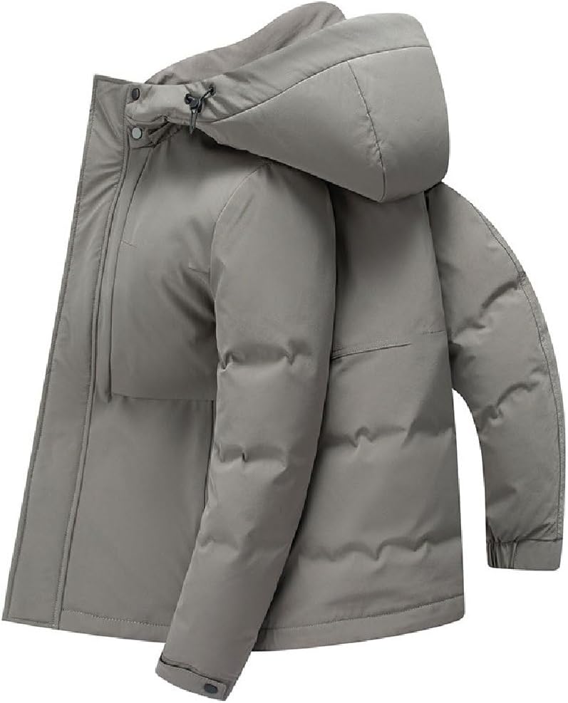 VIDI Winter Down Jacket Hooded Medium-length Thickened Warm Cold-proof Clothing