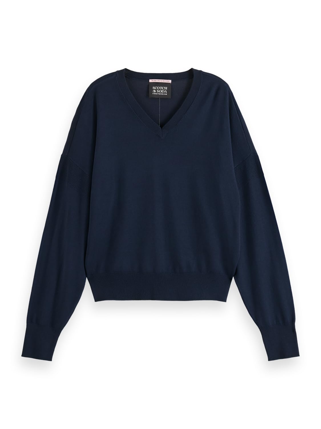 Scotch & Soda Damen Relaxed-fit V-Neck Pullover Sweater (1er Pack)