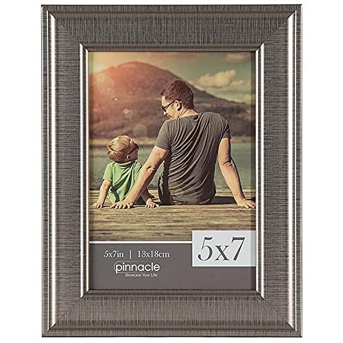 Pewter Metallic-Finish Acrylic 5x7 Frame by Pinnacle