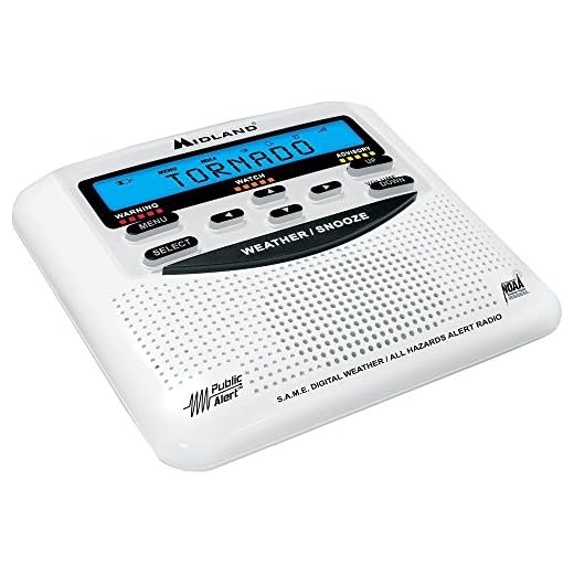 Table Top Weather Radio, White