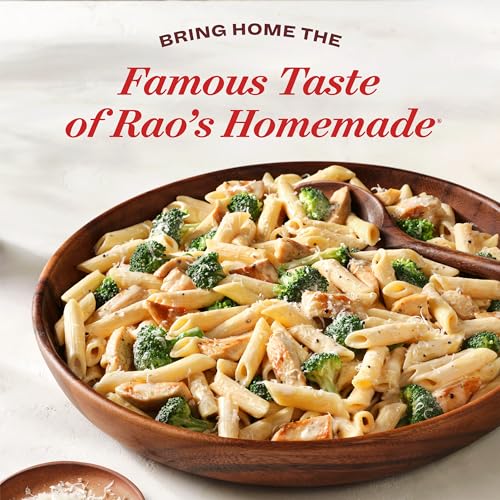 Image of Rao's Homemade Alfredo Sauce, Roasted Garlic Alfredo, 15 oz, Rich & Creamy Pasta Sauce, Carb Conscious, Keto Friendly, Premium Quality, Blend of Parmesan & Romano Cheese, Cream and Butter (Pack of 4)