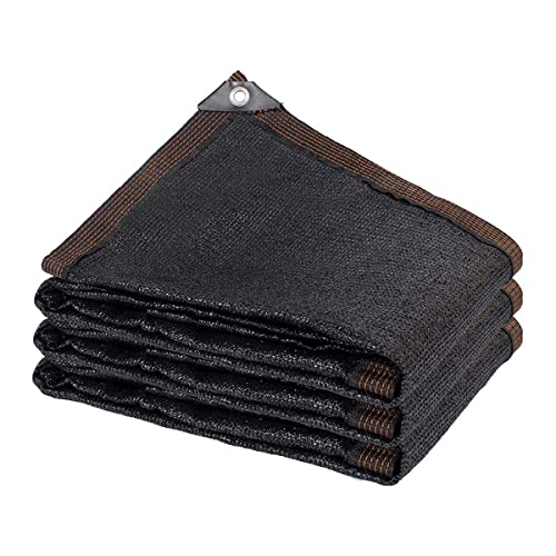 Sunshade Shading Net, 85% UV Protection Heat Shield Net with Grommets, Outdoor Protective Net Easy to Install, Black