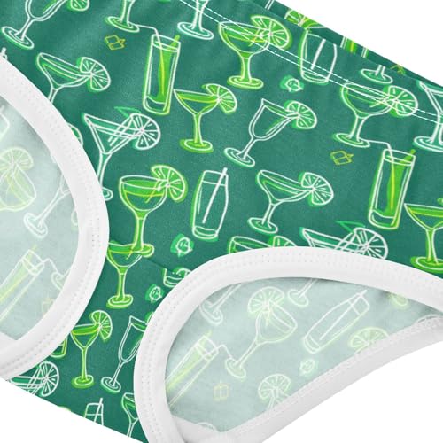 Girls' Underwear Summer Drinking Green Toddle Brief Panties 23029954