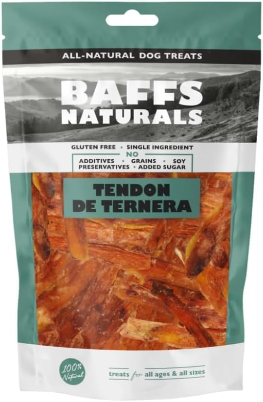 Tamariki - Tendon de Ternera Snacks Naturales para Perros, Chuches para Perros, Golosinas para Perro, Premios y recompensas para tu Mascota 150gr (1 Pack)