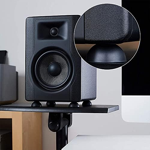 SPEACOUR 50 PCS Rubber Feet for Speakers Hemisphere Bumper Sound 0.71'' Self Stick Bumpers Noise-dampening Adhesive Bumper Feet for Speakers, Electronics, Table Tops, Laptop and Drawers(Black)