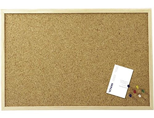 MAUL Pinnwand braun Korktafel 80 x 120 cm mit Holzrahmen
