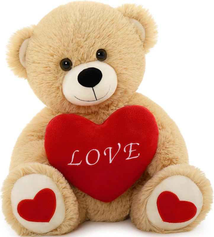 RVA Soft Toys Teddy Bear with Red H...