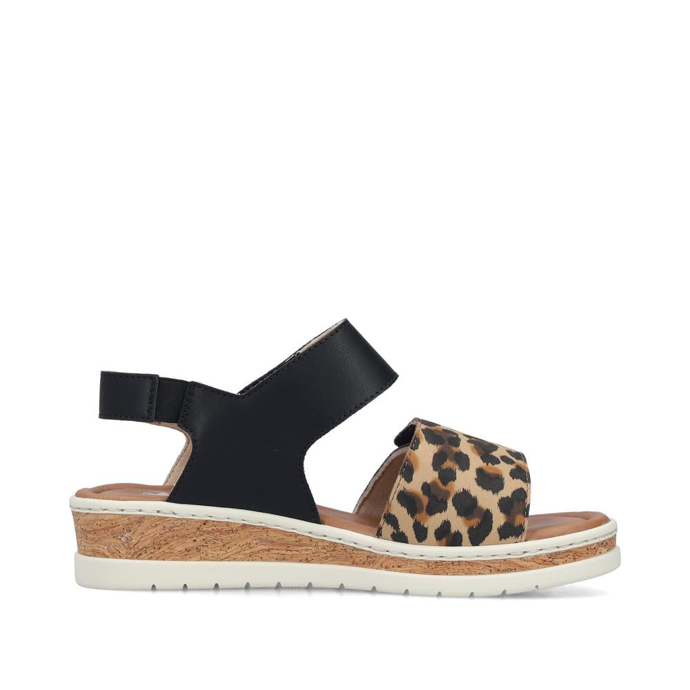 Rieker Damen Keilsandalen V4181, Frauen Sandalen