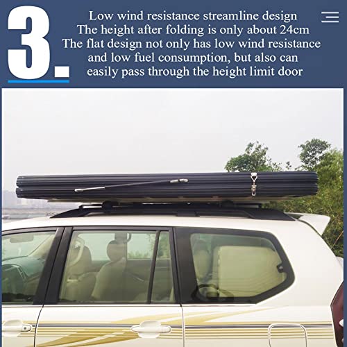 Carpa de techo rígido para 3 personas con escalera de aluminio miniatura 5