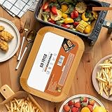 Roe Tenpo Air Fryer Liners Disposable 5.5 Inch 100pcs Rectangular, Non-Stick Baking Parchment Paper Liners, Compatible with Ninja, Tower and Other Dual Zone Air Fryers (5.5 Inch 100pcs Rectangle) - Image 3