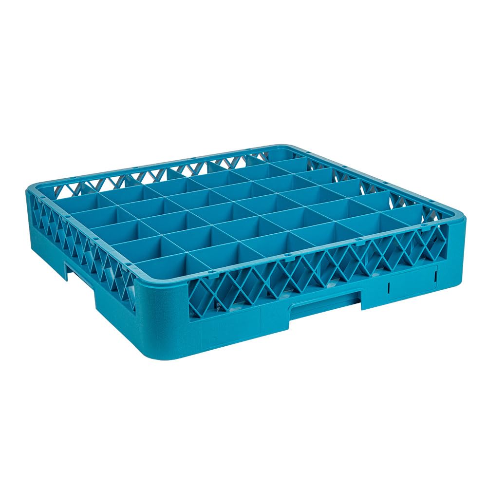 Rack Lavastoviglie a 36 scomparti Bicchieri 50X50X10 Cm Blu Pp