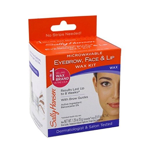Sally Hansen Microwaveable Wax Kit for Eyebrows, Face