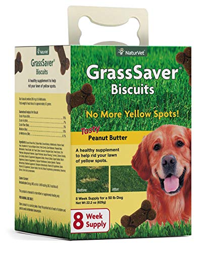 NaturVet – GrassSaver Biscuits for Dogs – Healthy Supplement to Help Rid Your