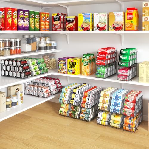4-Tier-Stackable-Can-Rack-Organizer-for-Kitchen-PantryMax-Can-Storage-HolderDurable-Can-Dispenser-Canned-Goods-Organizer-for-FridgeHold-More-44-Cans-for-Various-Ounces-of-Canned-Food-Soda-Drinks