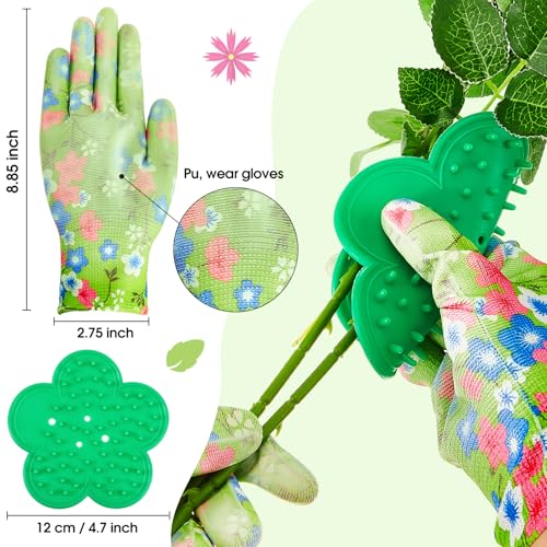 Kit de 10 piezas para jardinería con tijeras y guantes miniatura 4