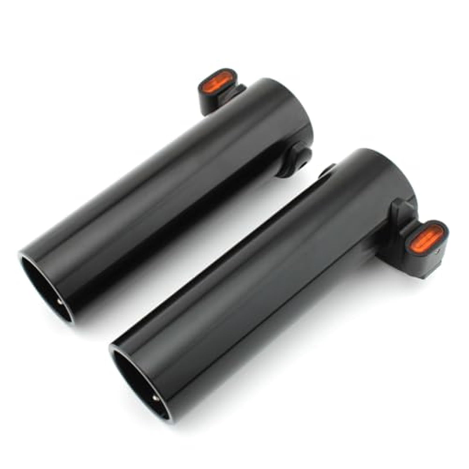 Przód, osłony widelca, osłona amortyzatora, osłona bagażnika, kierunkowskazy, światła LED, stop aluminium, bursztynowy, motocykl, do Harleya, Nightstera RH975 22-23 Gumowe ochraniacze przednie