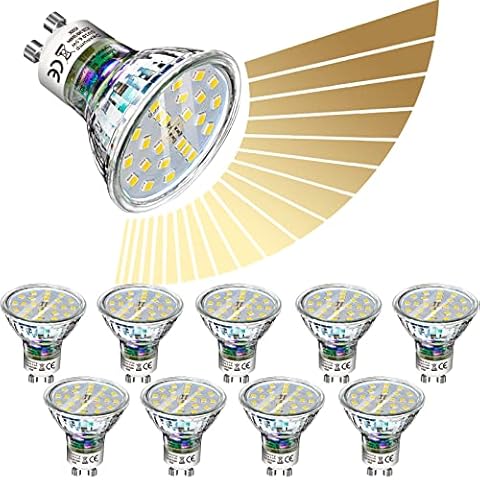 Dexnump GU10 LED Dimmbar 10 Stück 6.5W 700Lm GU10 LED Lampen Warmweiß 2700K Ersatz für 65W Halogenlampen 120° Breite Abstrahlwinkel Leuchtmittel GU10 CE und RoHS Zertifiziert Cover