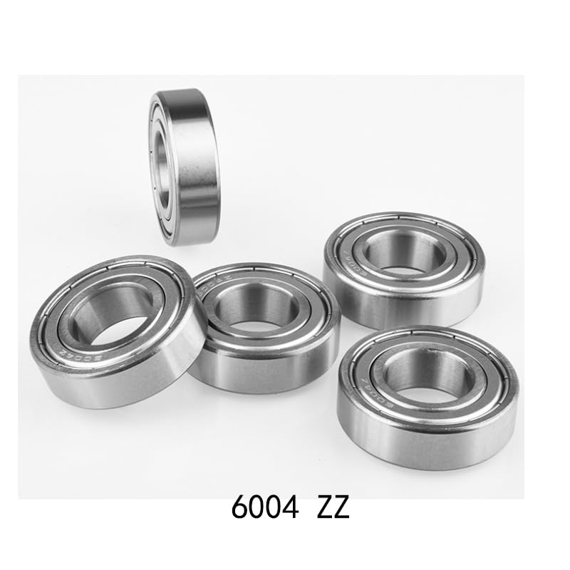 1Pcs 6004ZZ 6004RS 42X20X12mm Precision Bearing Deep Groove Ball Bearing for RC Models,Automotive Motorcycle,Electric Motors(6004ZZ)
