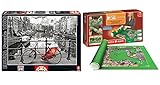 Incluye 1 puzzle Educa 14846. Amsterdam de 1000 piezas, "fix puzzle" para fijar las piezas y posteriormente poder enmarcarlo y 1 Tapete Puzzle roll válido para puzzles hasta 2000 piezas.