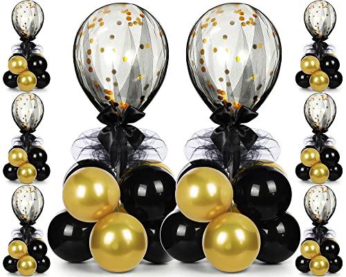 BBTO 8 Set Table Centerpieces Balloons Stand Kit, 80 Pcs Latex Ba...