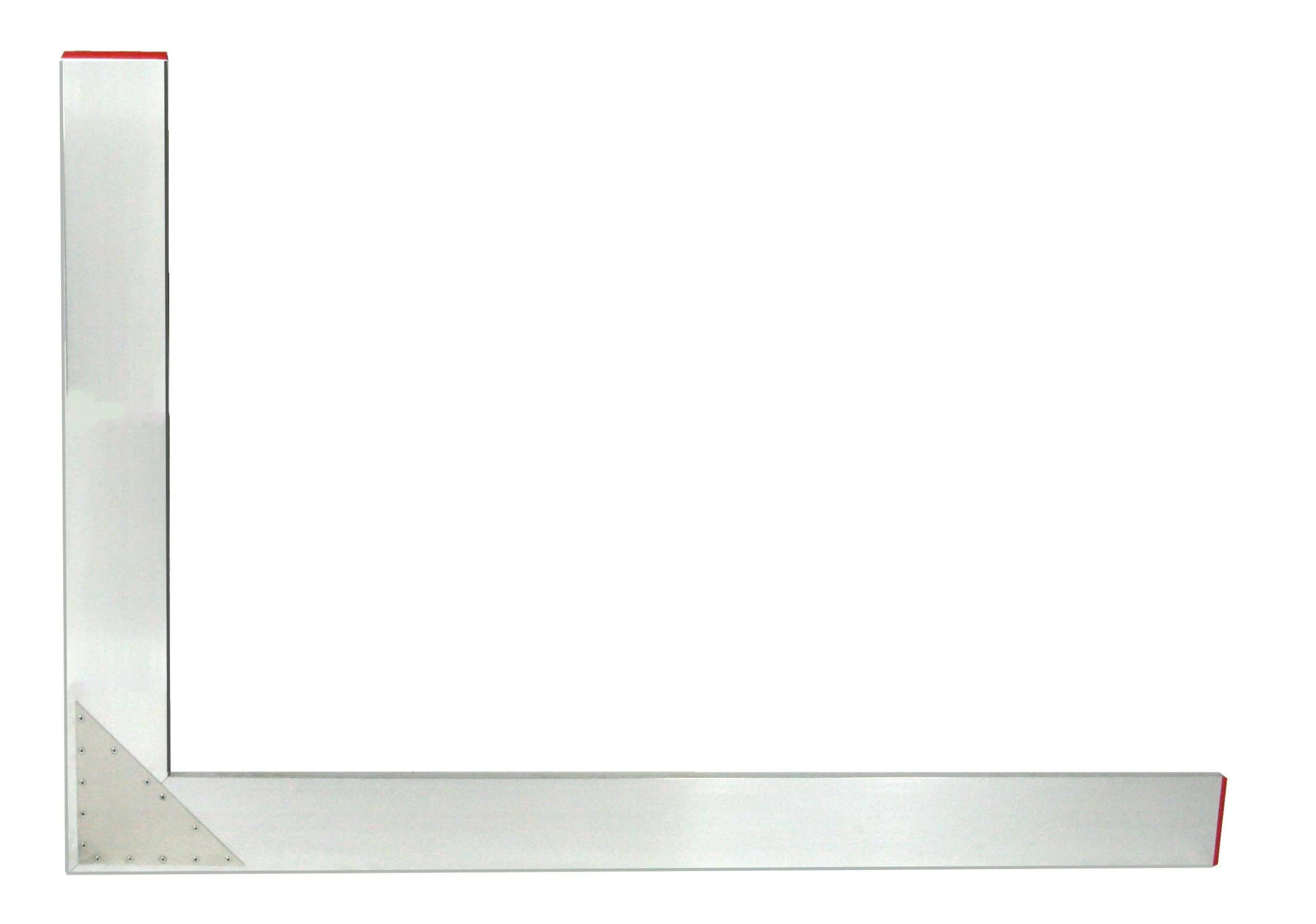 Aluminium-Bauwinkel 1000 x 1000 mm / 90° | Formstabiler Maurerwinkel, 100x100cm, Zimmermannswinkel, Anschlagwinkel & Richtwinkel für Profis | Leichtmetall in
