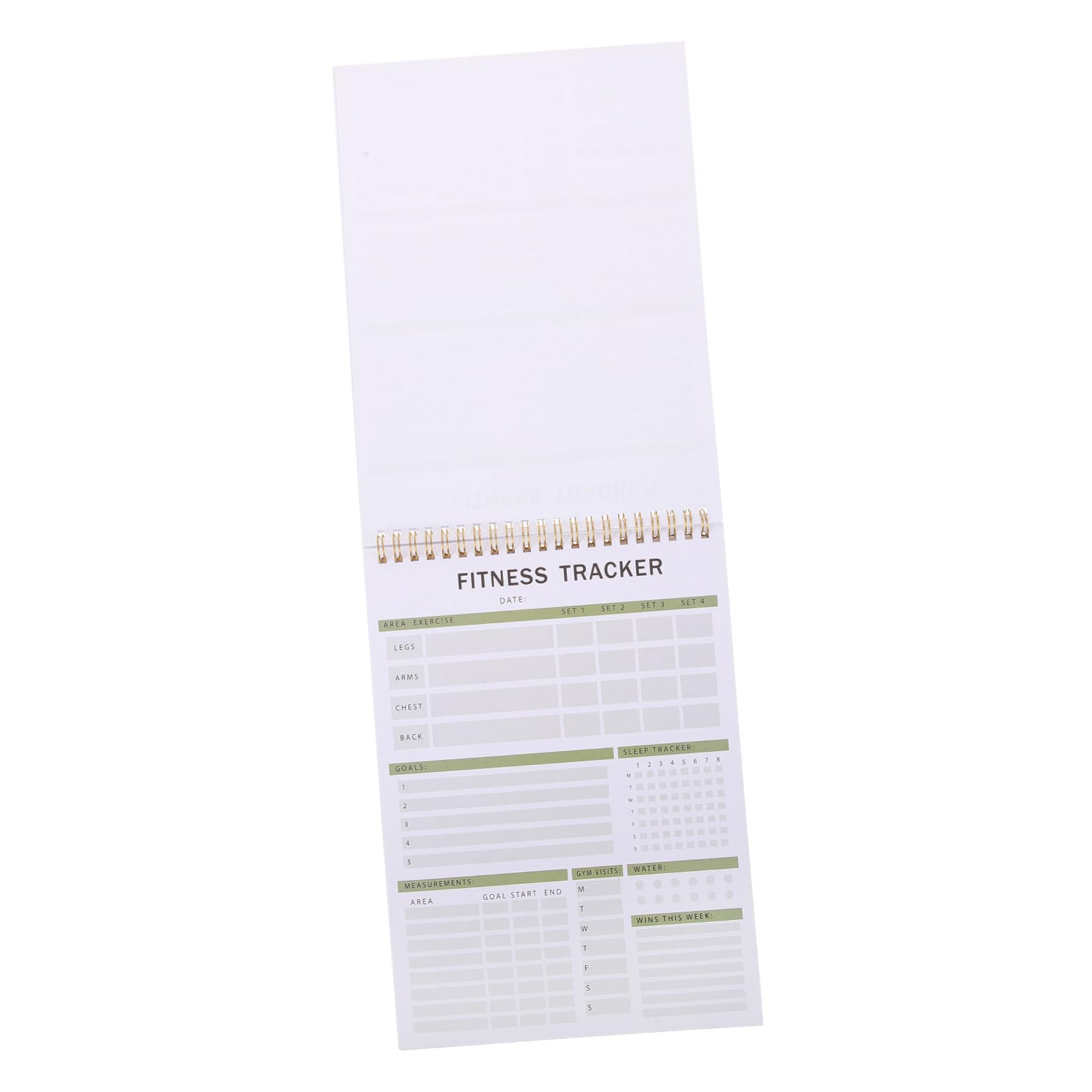 GALPADA Fitness Agenda Notebook Portable Workout Planner for Exercise Tracking Goal Setting and Habit Building Compact Fitness Schedule Notepad for Men and Women