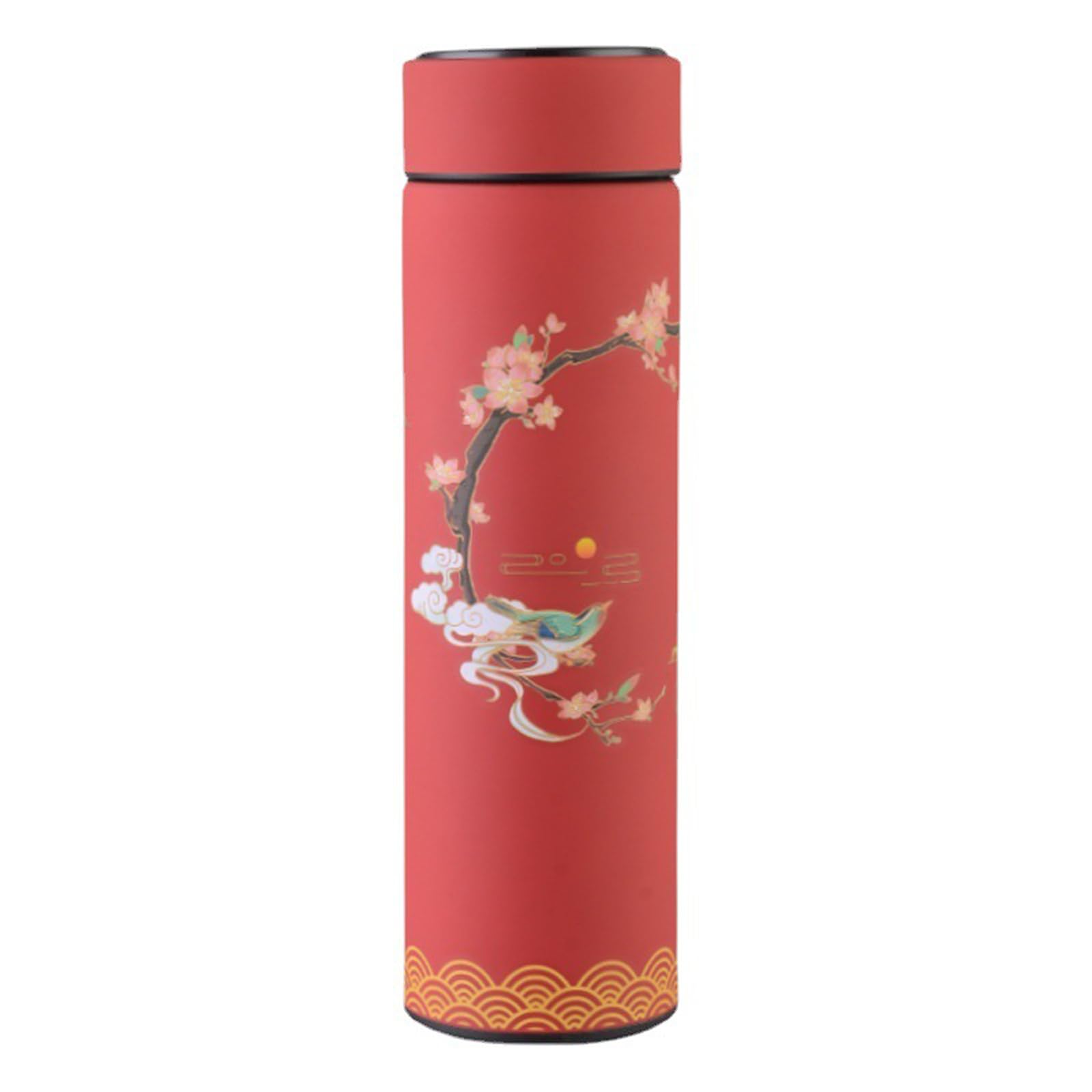 Amazon｜水筒 マグボトル 保温 真空断熱 軽量 500ml 中国風 ボトル 大