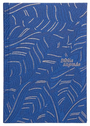 Bíblia Slim NVI, Letra Grande, Couro-soft azul sobre capa dura, Abstrata: Bíblia NVI Compacta