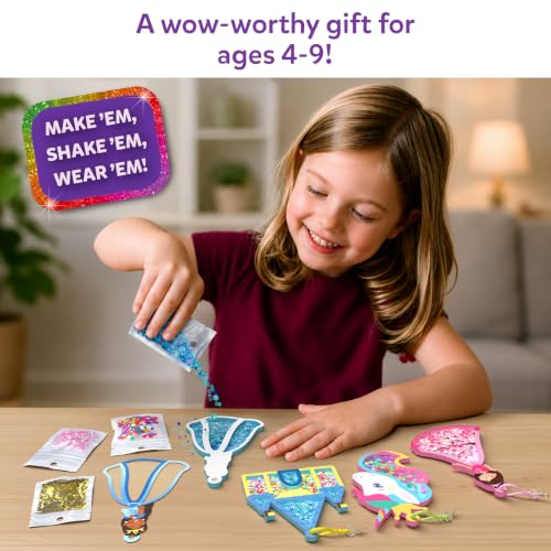 Image of Skillmatics Art & Craft Activity - Shake-its, Unicorns & Princesses, DIY Craft Kit with Keychains, Fun & Creative Travel Toys, Party Favours & Birthday Gifts for Girls & Boys Ages 4, 5, 6, 7, 8, 9